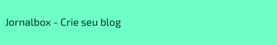 Jornalbox - Crie seu blog
